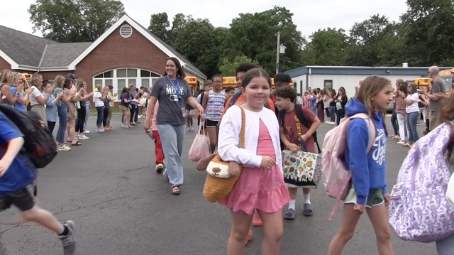 PVES 2025 4th Grade Walk of Applause and Wave Goodbye
